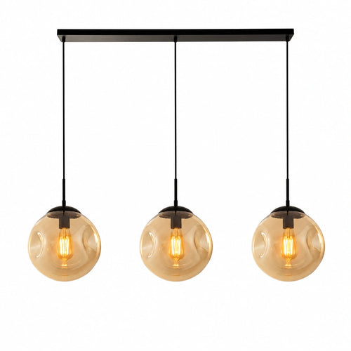 Searchlight hanglamp Punch - 3 lichts - 121  x 120   cm - zwart