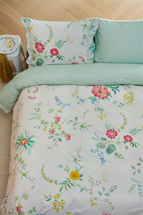 Pip Studio dekbedovertrek Fleur Grandeur - 200x200/220 cm - wit