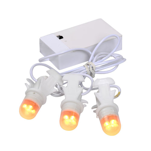 Luville Kerstdorp Miniatuur Gloeilampenketting - Kerstversiering voor Sfeervolle Verlichting - Kerstslingers voor Kerstdorp - Kerstguirlande met 3