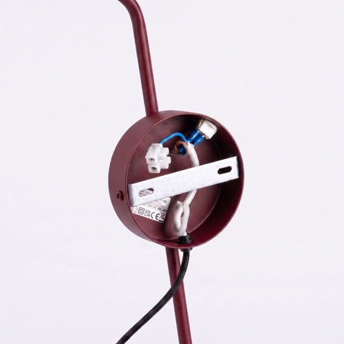 Sollux Lighting Wandlamp NOX 1 bordeaux met schakelaar - 14x61x30cm