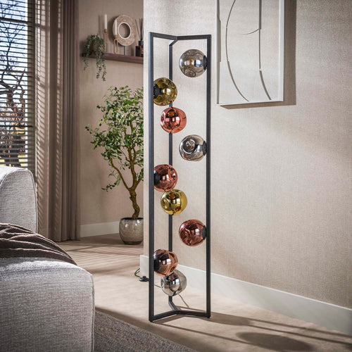 Giga Living Vloerlamp Stellar - Zwart Metaal - Ø35x150cm