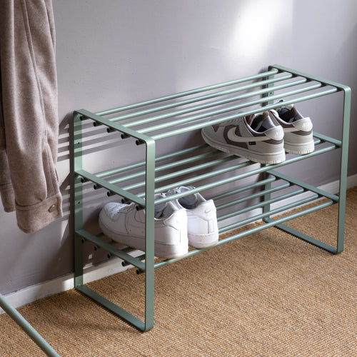 Spinder Design schoenenrek Rex SR 2 - Dusty Green - 12 paar schoenen - vtwonen shop
