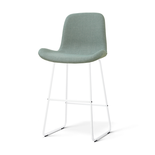 Nolon Nino-Fé barkruk saliegroen - wit onderstel - 75 cm - vtwonen shop