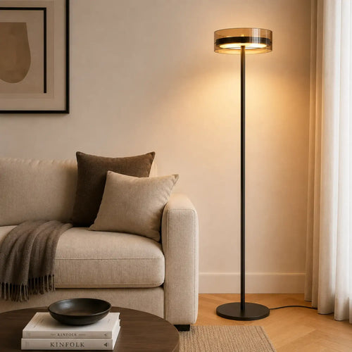 Highlight vloerlamp Enzo - 1 lichts - 30  x 164.5   cm - zwart brons