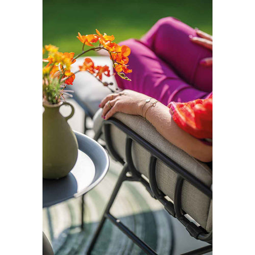 Garden Impressions loungestoel Fresno donker grijs incl. voetenbank - vtwonen shop