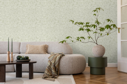 ESTAhome behang bladeren licht vergrijsd groen - 50 x 900 cm - 131142 - vtwonen shop