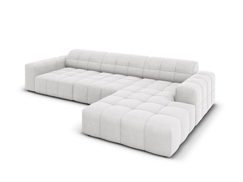 Cosmopolitan Design rechter hoekbank Chicago 4-zits, flueel geld - 167x294x78cm