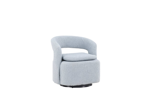 Rebellenclub Fauteuil Akando - Licht blauw bouclé - vtwonen shop