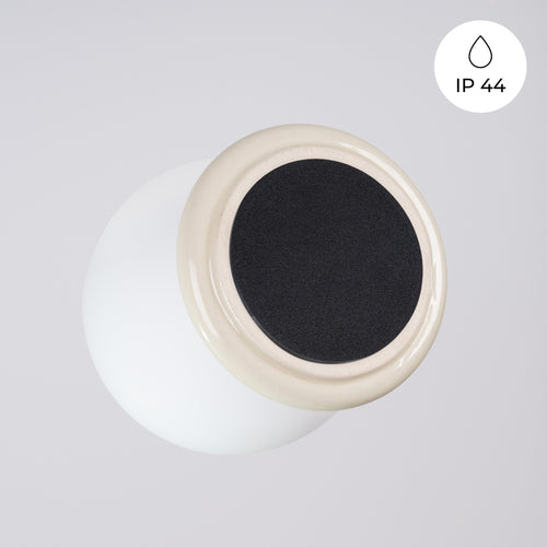 Sollux Lighting Wandlamp ZORI beige IP44 - 12x16x12cm