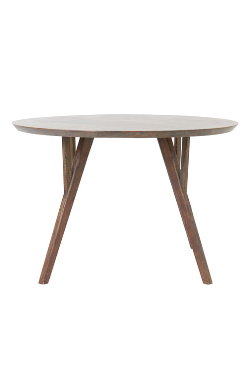 Light & Living eettafel QUENZA - Ø120x76cm - bruin - vtwonen shop