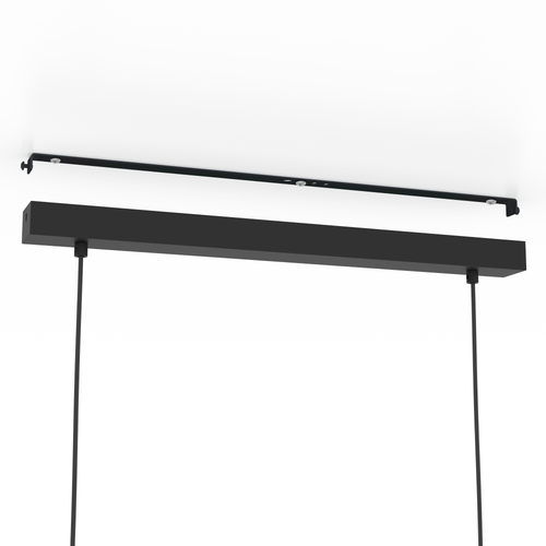 EGLO hanglamp Plimsoll - e27 - 77 cm - zwart - hout