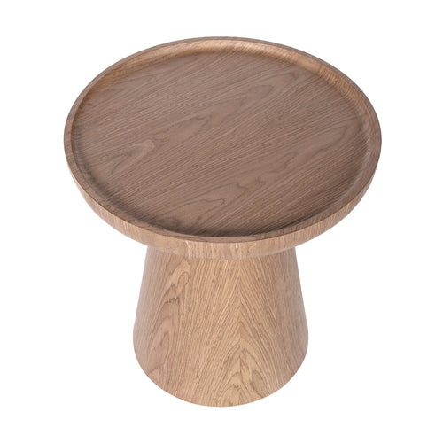Atmooz bijzettafel Dilys - naturel - Ø 50 x H 53 cm