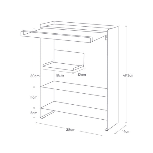 Yamazaki Kruidenrek - 3 niveaus - Tower - Wit - vtwonen shop