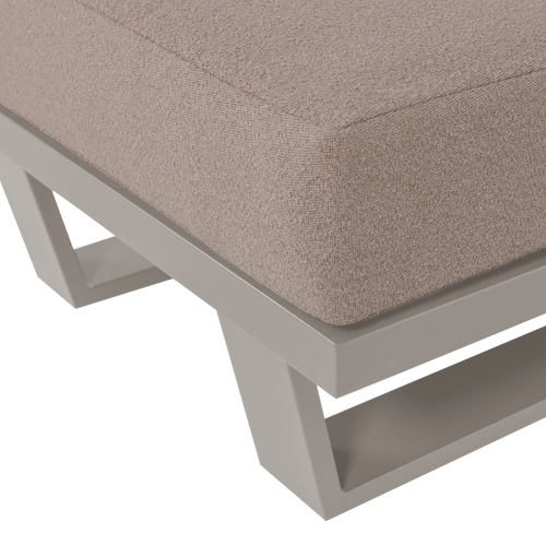 WOOOD loungestoel tuin Bear - Aluminium - Zand - 91x74x44