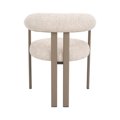 DÉJA Living Eetkamerstoel Odense - Stof - Beige/Taupe - Set van 2