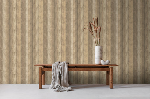 Sanders & Sanders behang houtlook beige en bruin - 53 cm x 10 m - 640053 - vtwonen shop