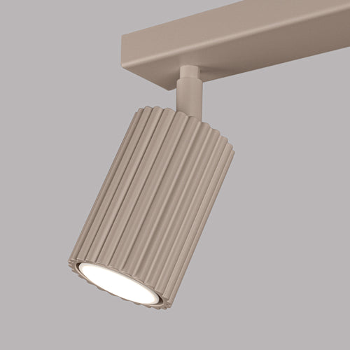 Sollux Lighting Plafondlamp KARBON 2 taupe - 30x6,5x16,5cm