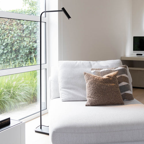 Atmooz vloerlamp Pomery - zwart - 50 x 15 x H 146 cm - geïntegreerde led