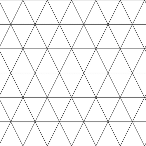 ESTAhome behang grafische driehoeken wit en zwart - 53 cm x 10.05 m - 139148