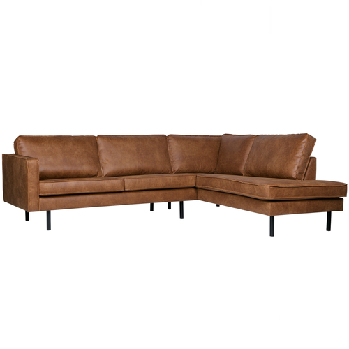 BePureHome hoekbank rechts Rodeo - Recycle Leer - Cognac - 85x266x86 - vtwonen shop