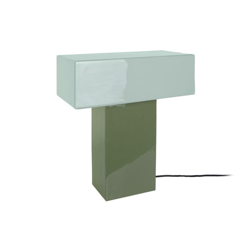 Leitmotiv tafellamp Grato Recto - groen - 32x15x35cm