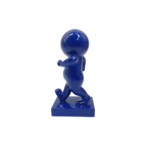 Present Time ornament Amigo Walking Medium - blauw - 10.5x9.8x20cm
