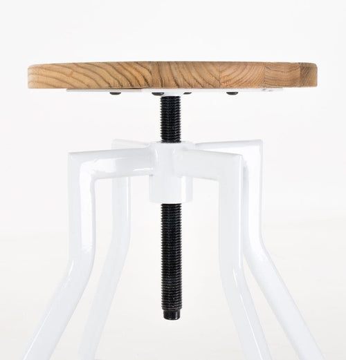 Legend Lage draaibare kruk wit - in hoogte verstelbaar - vtwonen shop