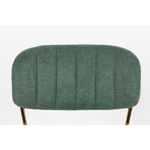 Housecraft Living Jolien Eetkamerstoelen Goud/ Donkergroen - Set van 2
