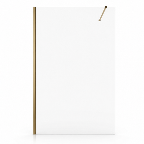 Badplaats Douchewand Florida 100 x 200 cm – Goud – Inloopdouche 8 mm Veiligheidsglas