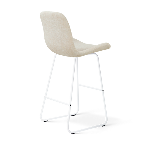 Nolon Nino-Fé barkruk cottonbeige - wit onderstel - 75 cm - vtwonen shop