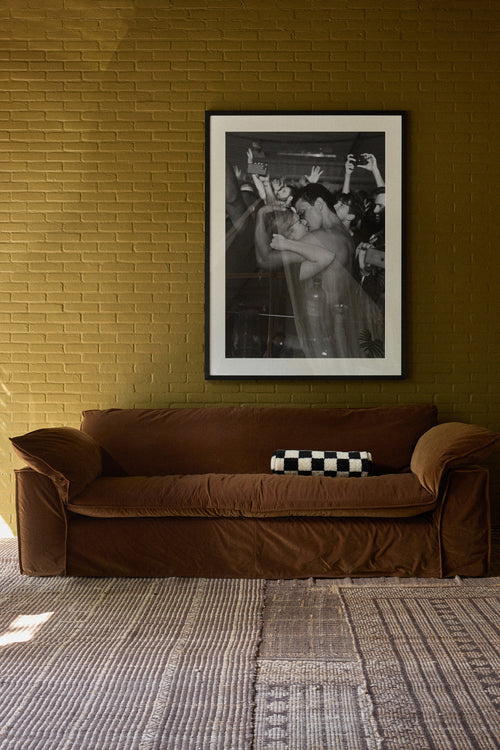 HKLIVING bank Nomad – royal velvet caramel – 244cm