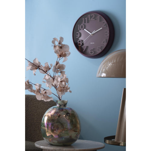 Karlsson wandklok Elevated Classic Numbers - zwart - Ø33.5cm