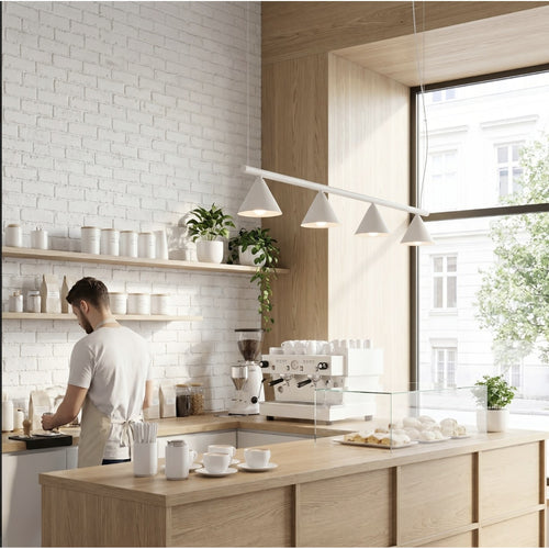 Sollux Lighting Kroonluchter NOX 4L wit - 122x14x215cm
