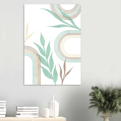 Artfulprints  Boho – Mint leaves   poster 70x100 cm - vtwonen shop