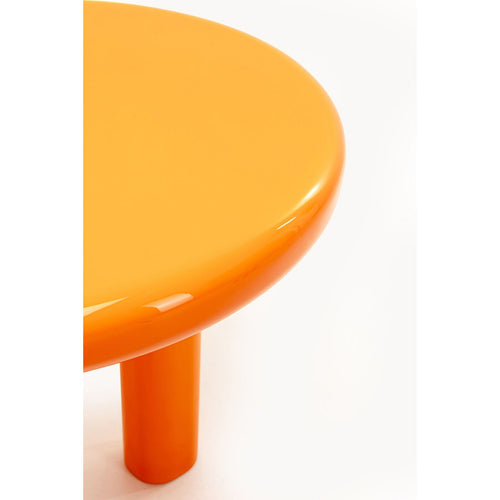 Kare Design Bijzettafel Eliano Ø50cm oranje