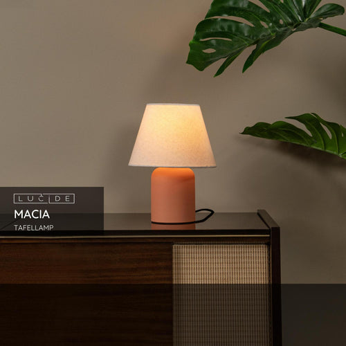 Lucide tafellamp MACIA - 1xE14 - Terracotta