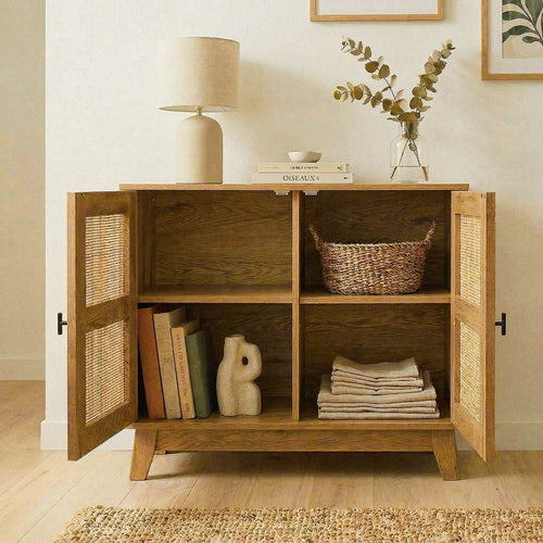 Calicosy - Dressoir ALIA - Donker hout 80x35x75 cm