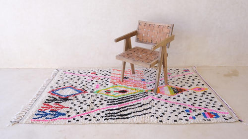 AFK Living vloerkleed Berber - handgemaakt - Wol - 124 x 222 cm