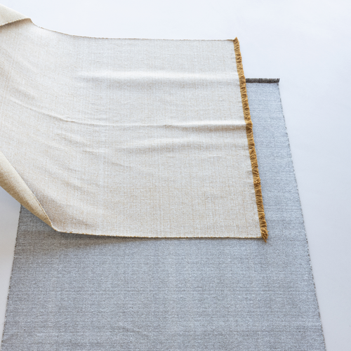 WOOOD vloerkleed 170x240 cm Weavly - Wol - Lichtbruin/Naturel