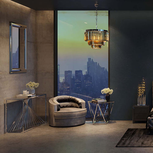 Kare Design Bijzettafel Cristallo 50x50cm zilver - vtwonen shop