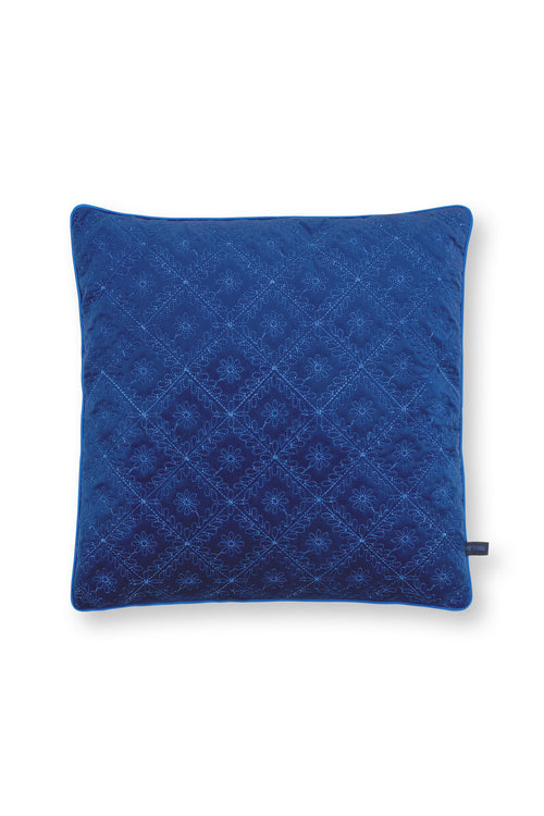 Pip Studio Sierkussen Quilted Daisy - Blauw - 50x50cm