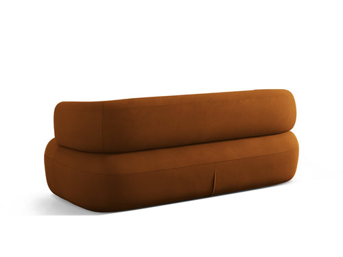 Micadoni Bank Jenny 2-zits, flueel roze - 90x178x73cm