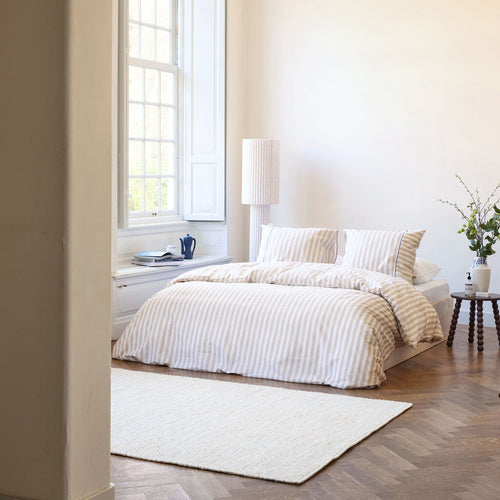 Walra - Dekbedovertrek Refined Lines - 240x220 cm - Zand