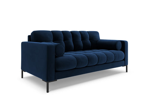 Cosmopolitan Design Bank Bali 2-zits, flueel, koningsblauw - 96x152x75cm