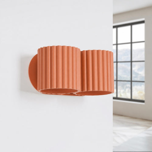 Sollux Lighting Wandlamp AURA 2 rode oker G9 - 21x12x10cm