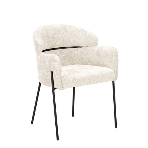 Starfurn  eetkamerstoel Otis - wit - 60,5x74,5x55cm - vtwonen shop