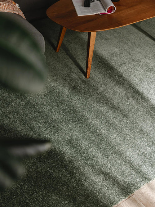 benuta wasbaar shaggy vloerkleed Melvin - groen - 140x200 cm