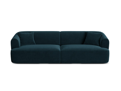 Cosmopolitan Design Modulaire bank Campi 4-zits, flueel diepe olie - 90x255x70cm