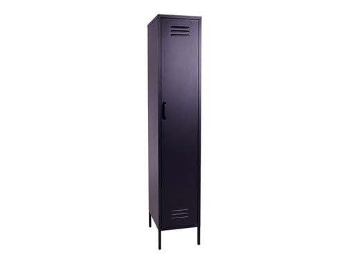 MaximaVida metalen kleding lockerkast Finn zwart 35 x 45 x 185 cm - smal - vtwonen shop