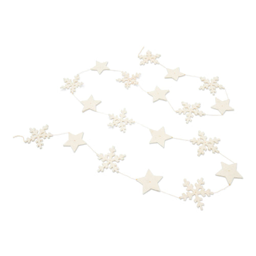 Return to Sender Slinger 3 m sterren en sneeuwvlokjes van vilt - vtwonen shop